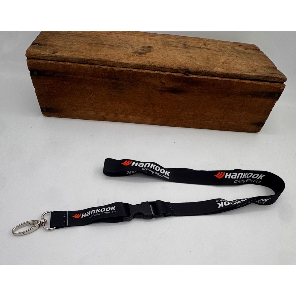 Hankook Tires Lanyard Black Driving Emotion Neck Strap Key ID Holder 23 Inch
